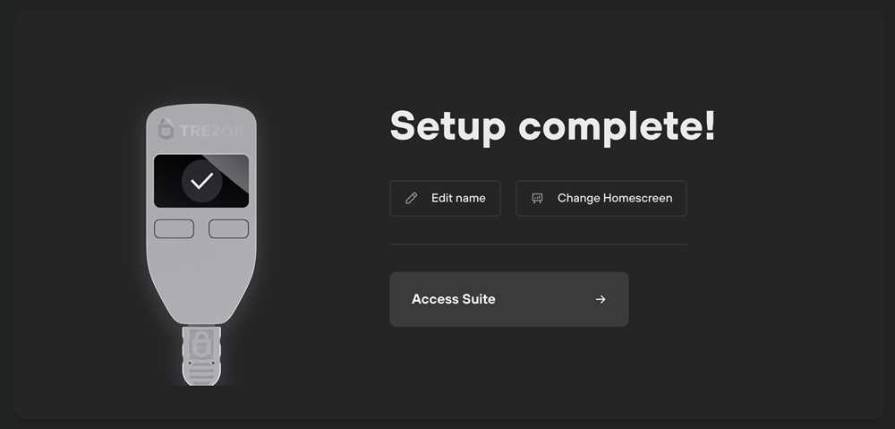 Step 2: Connect your Trezor device