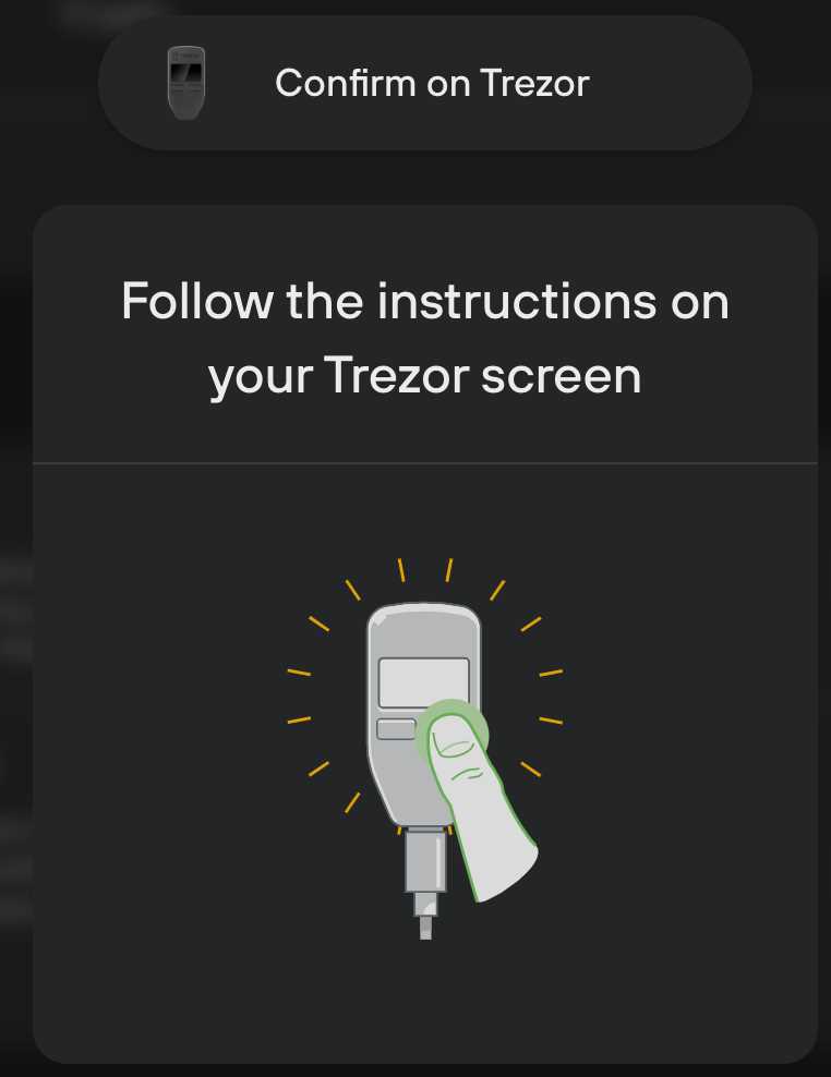 Step 1: Reset your Trezor Model One