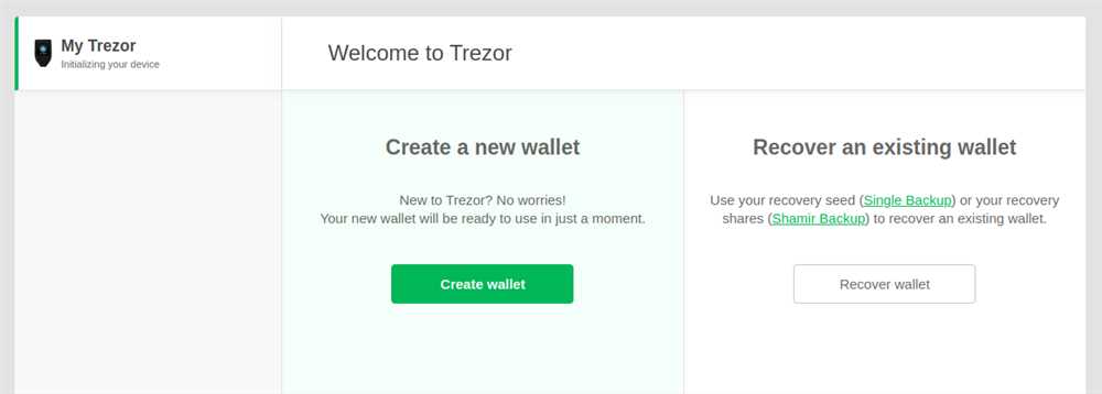 Step 1: Connect Your Trezor Wallet