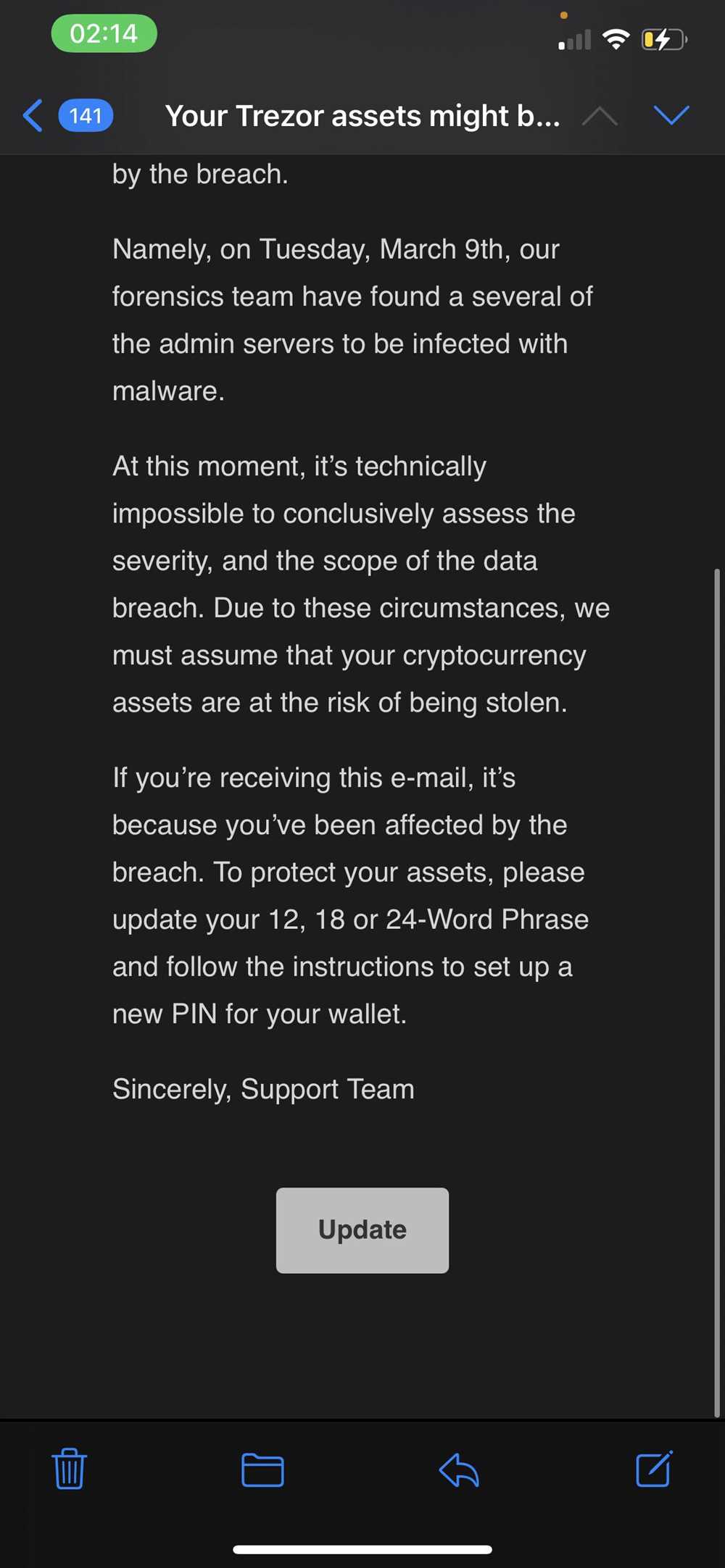 Responding to the Trezor Data Breach: Can the Stolen Funds be Recovered?