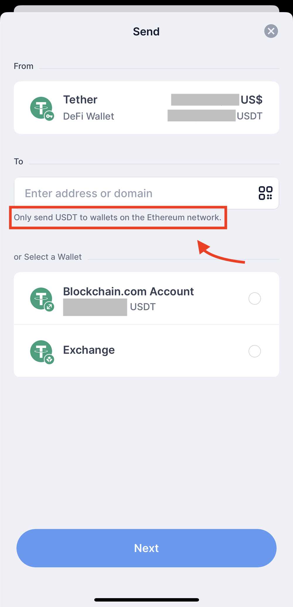2. Confirm the compatibility of the wallet