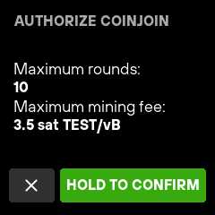 3. Connect your Trezor wallet to the Coinjoin wallet