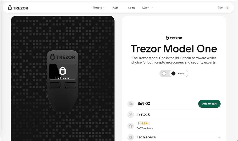 Comparison of Trezor Model One with other cryptocurrency hardware wallets