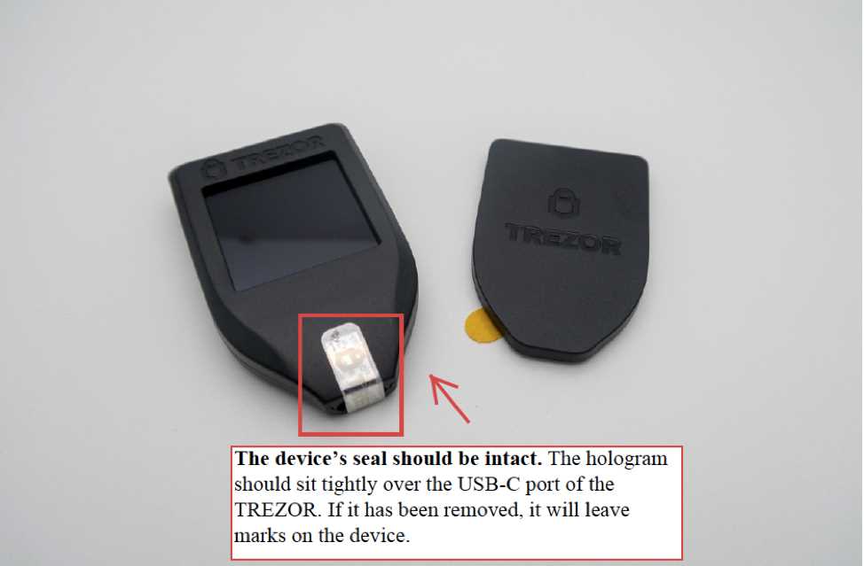 Step 1: Unboxing your Trezor device
